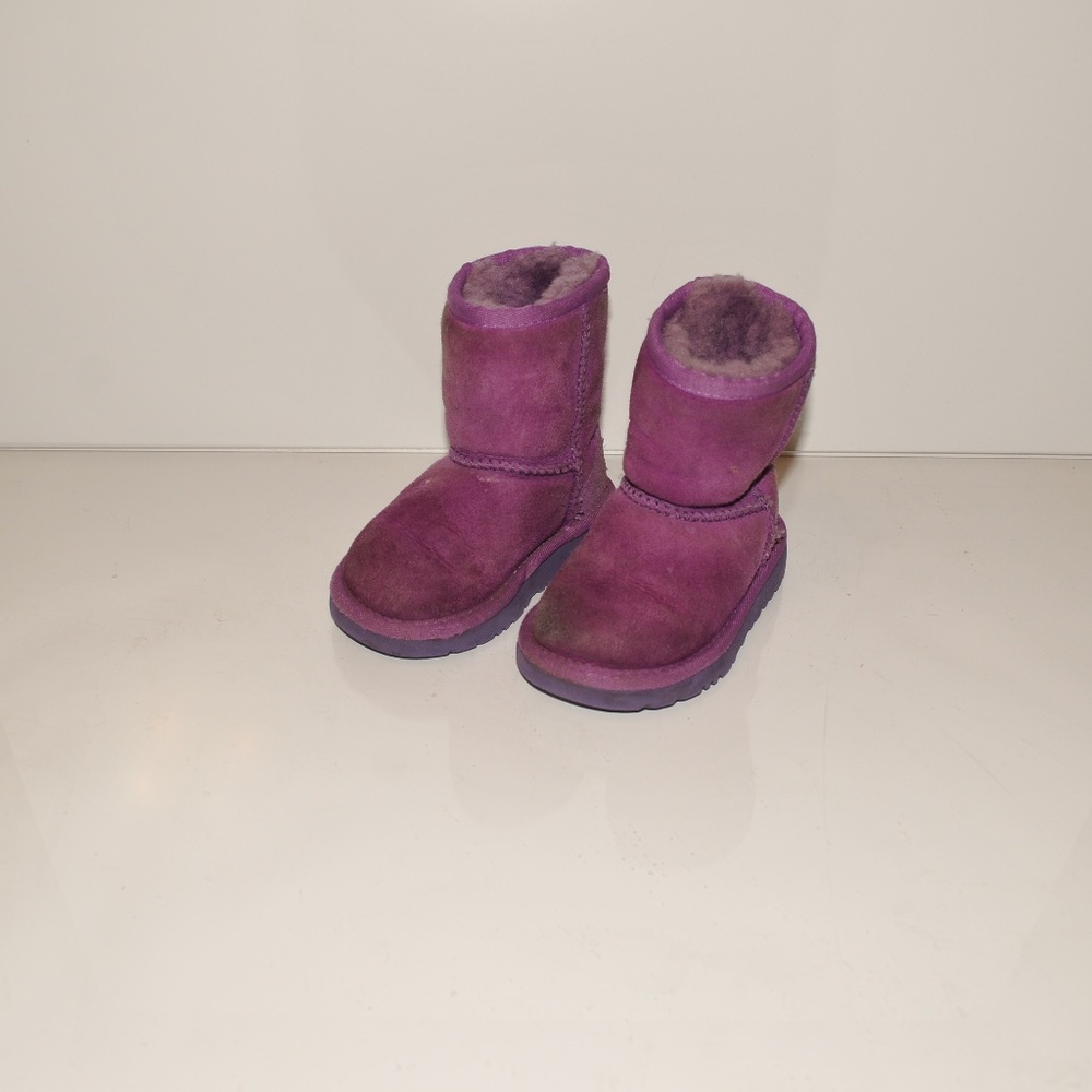Classic Boot UGG Boots Purple 5251T Girls 6 3084 - Picture 3 of 8